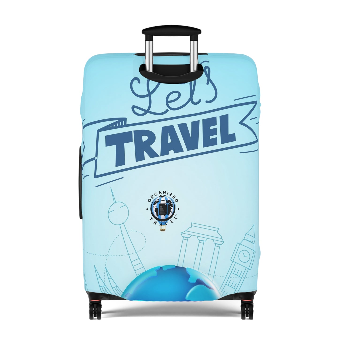 Let's Travel Luggage Cover