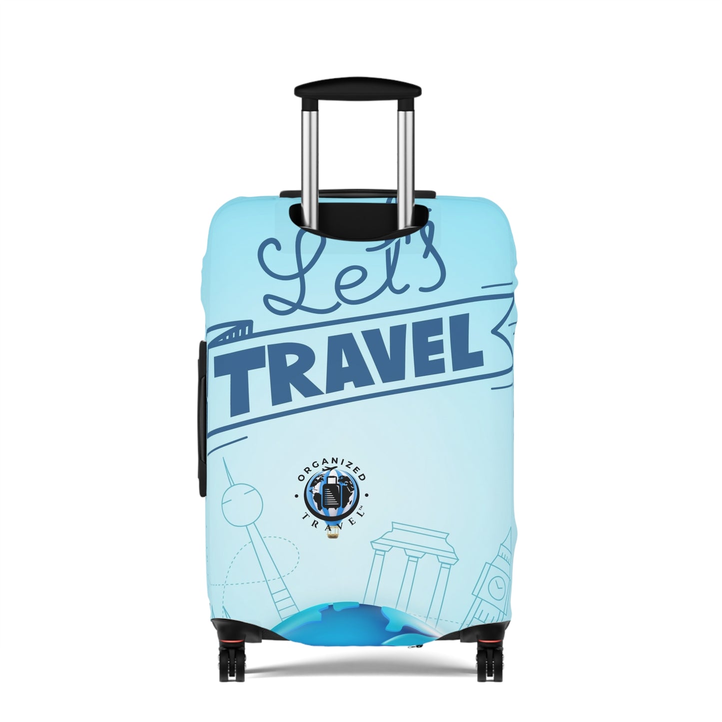 Let's Travel Luggage Cover