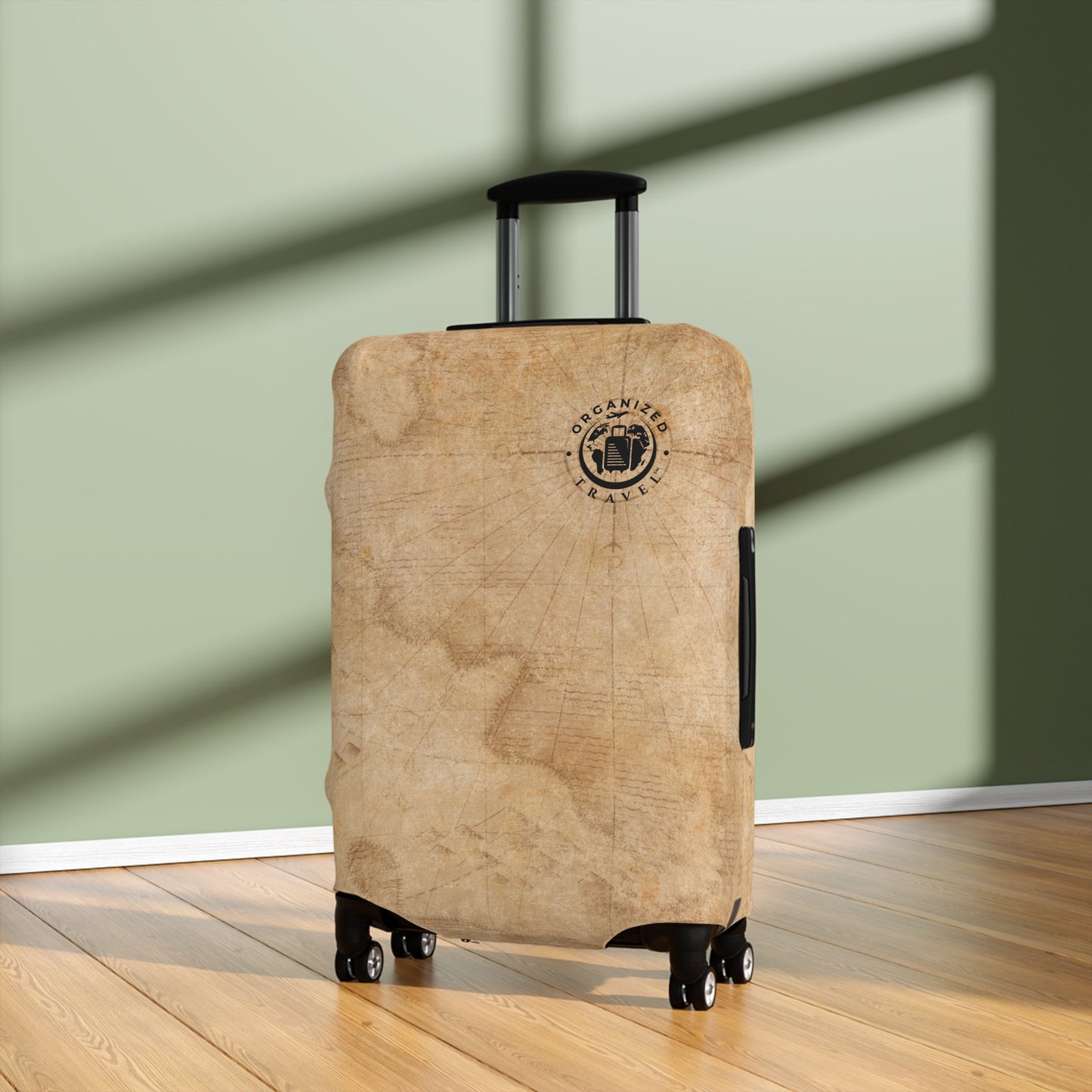 Old World Luggage Cover