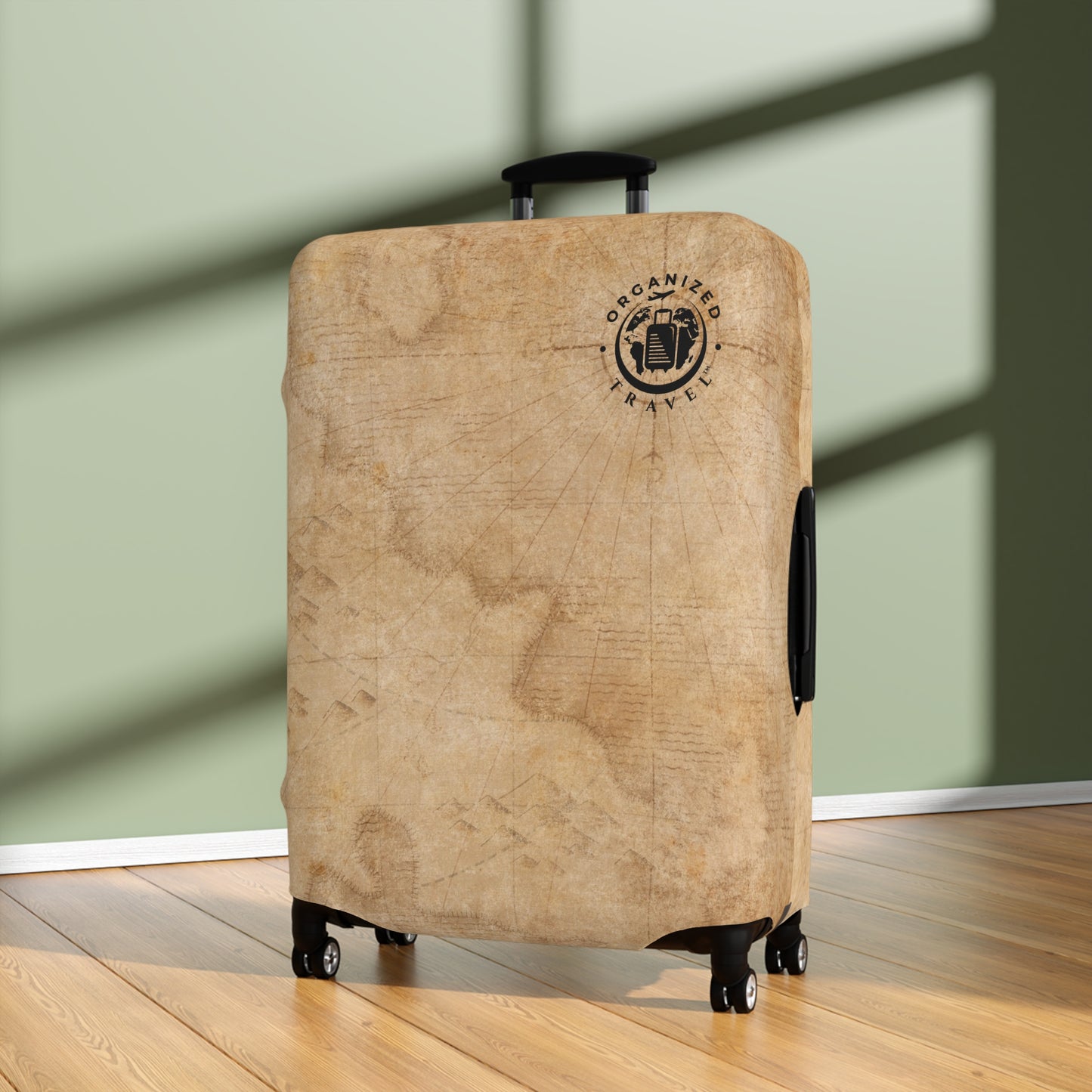 Old World Luggage Cover