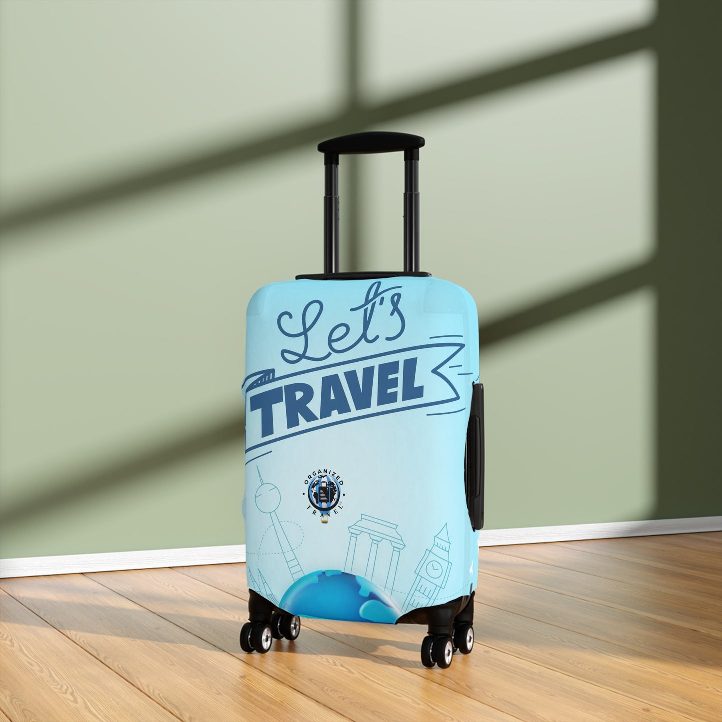 Let's Travel Luggage Cover