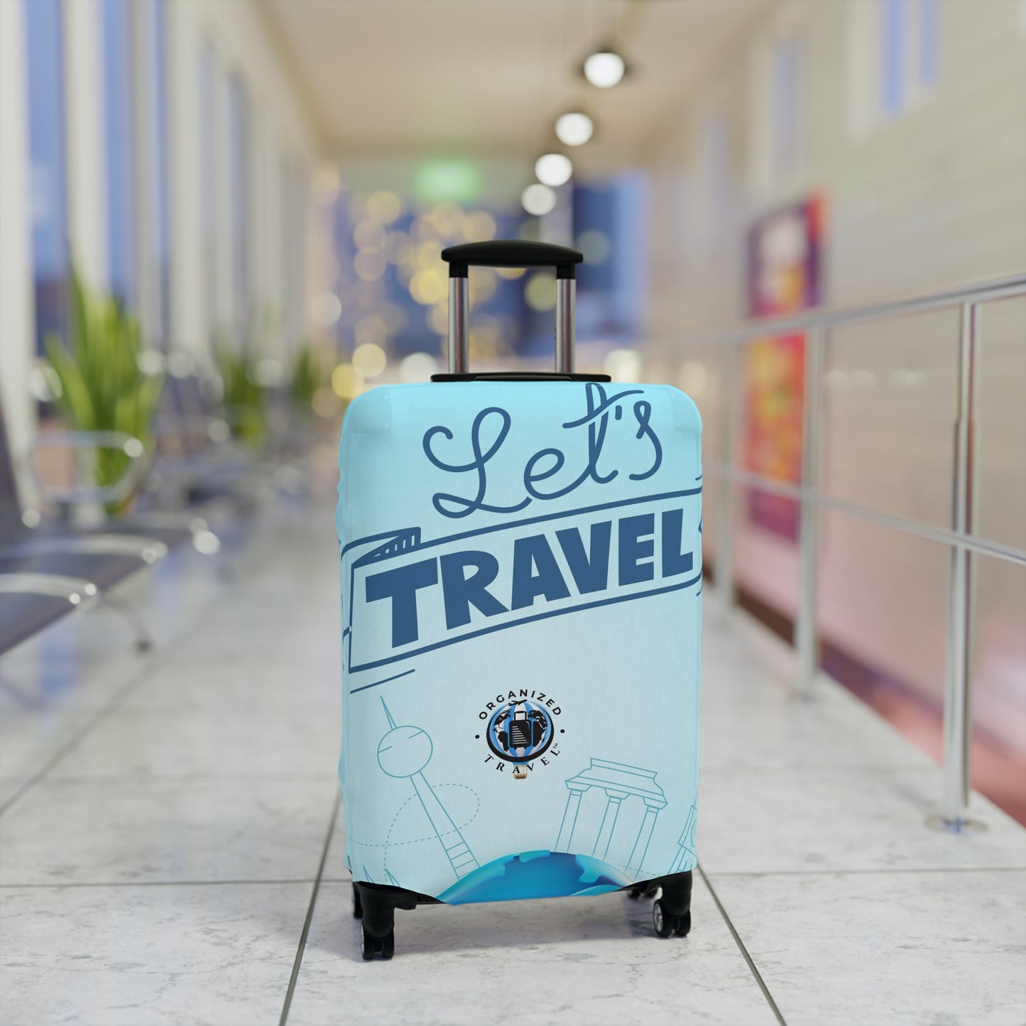 Let's Travel Luggage Cover