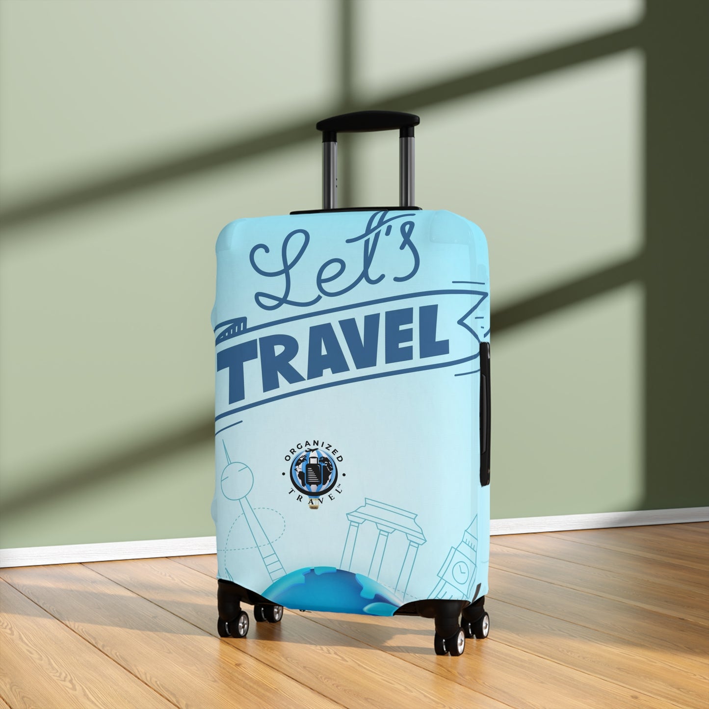 Let's Travel Luggage Cover