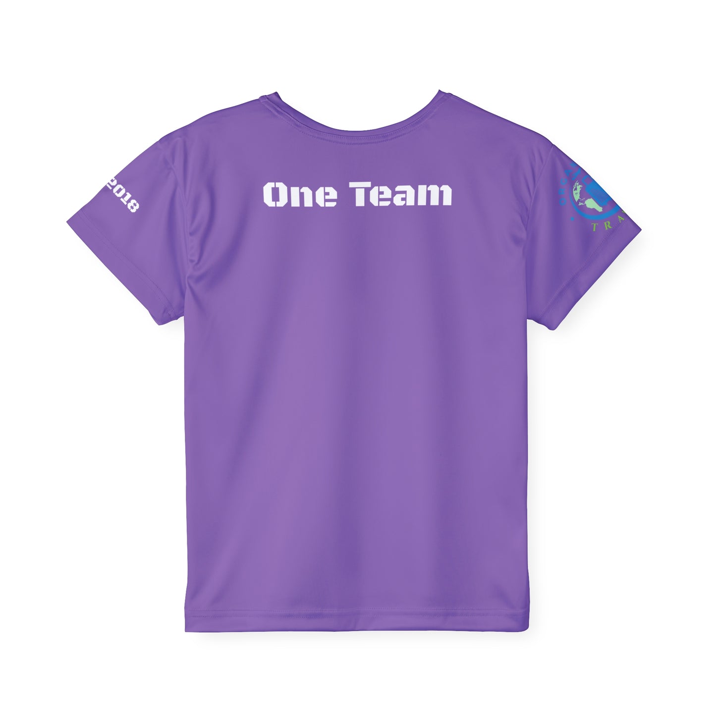 One Team Kids Purple Sports Jersey (AOP)