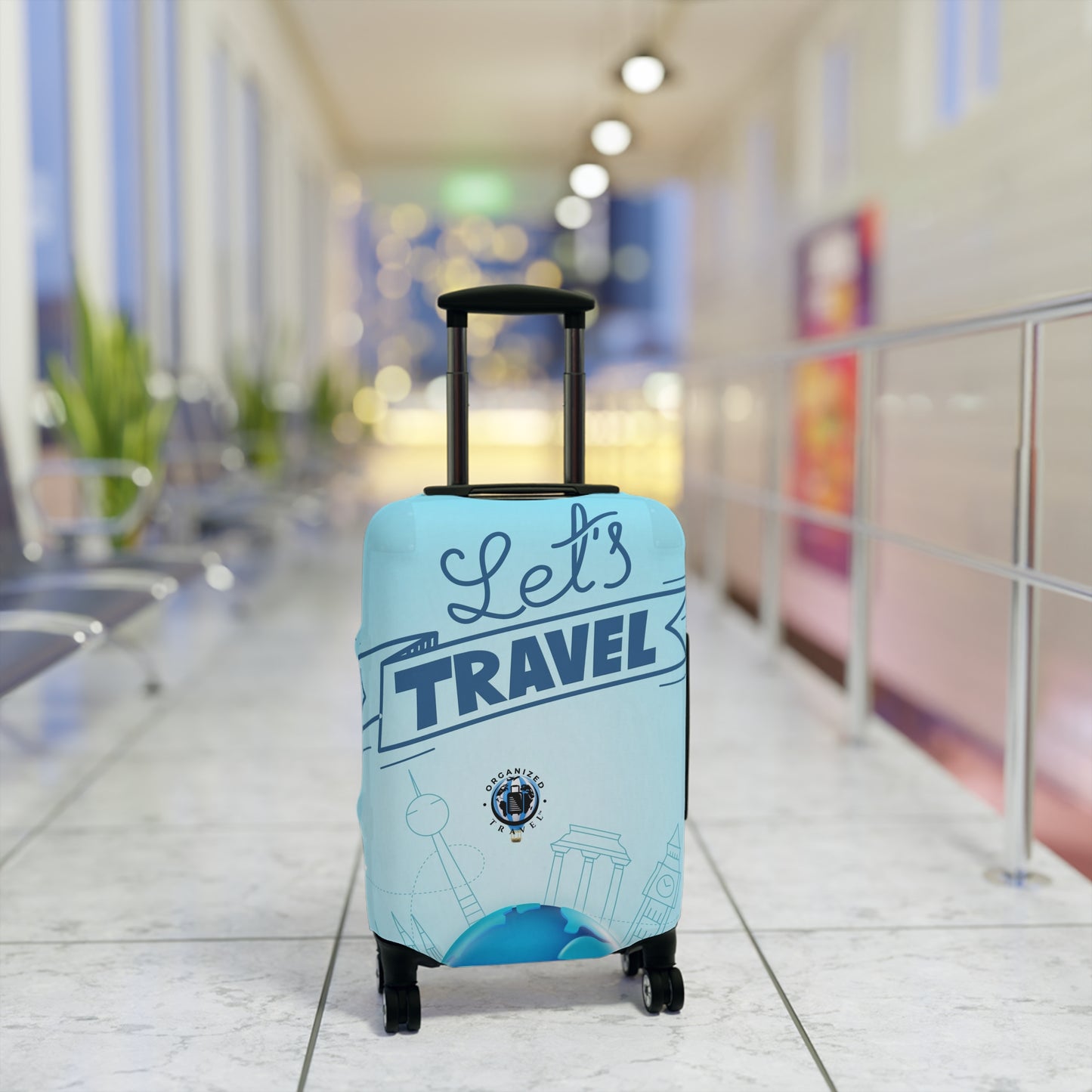 Let's Travel Luggage Cover