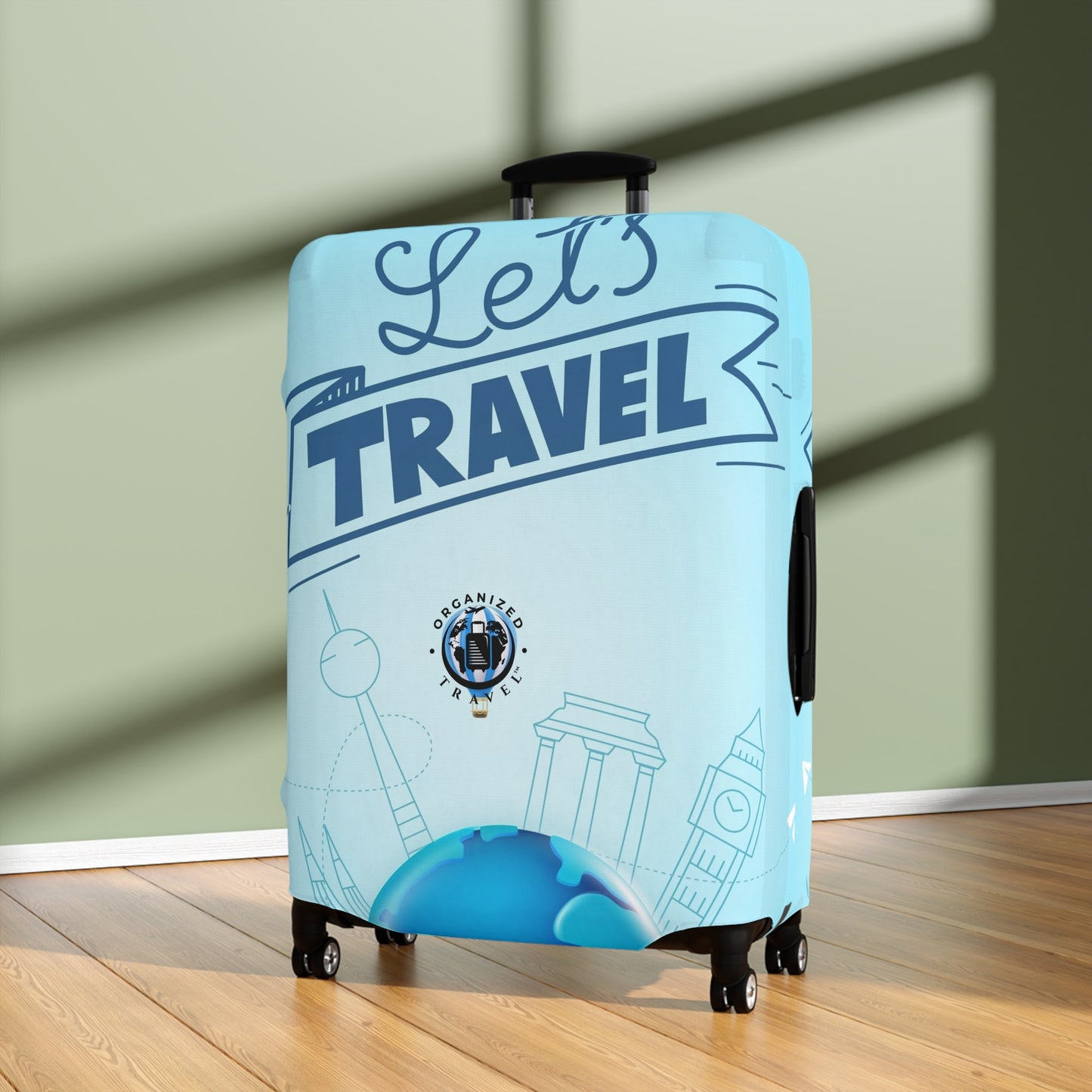 Let's Travel Luggage Cover