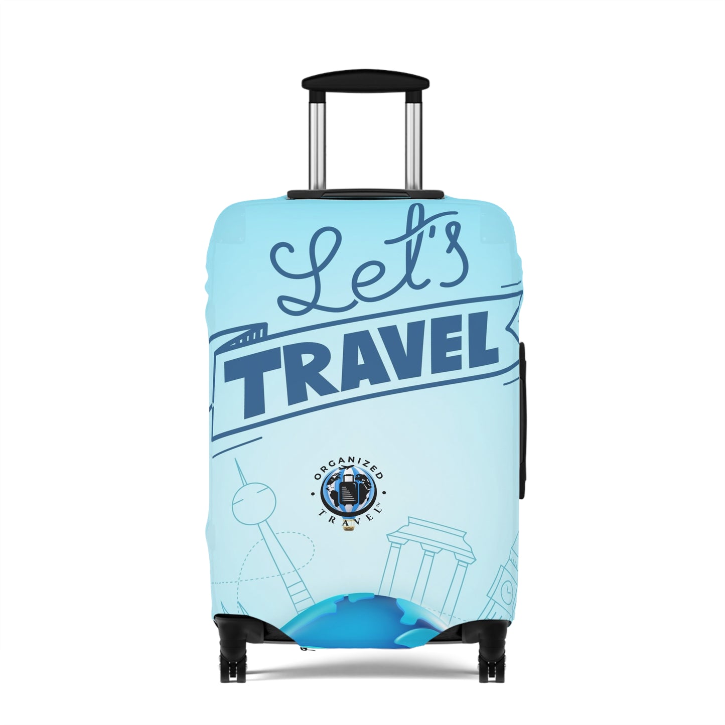 Let's Travel Luggage Cover