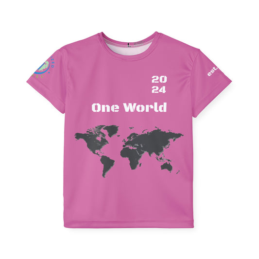 One Team Kids Sports Jersey (AOP) - Pink