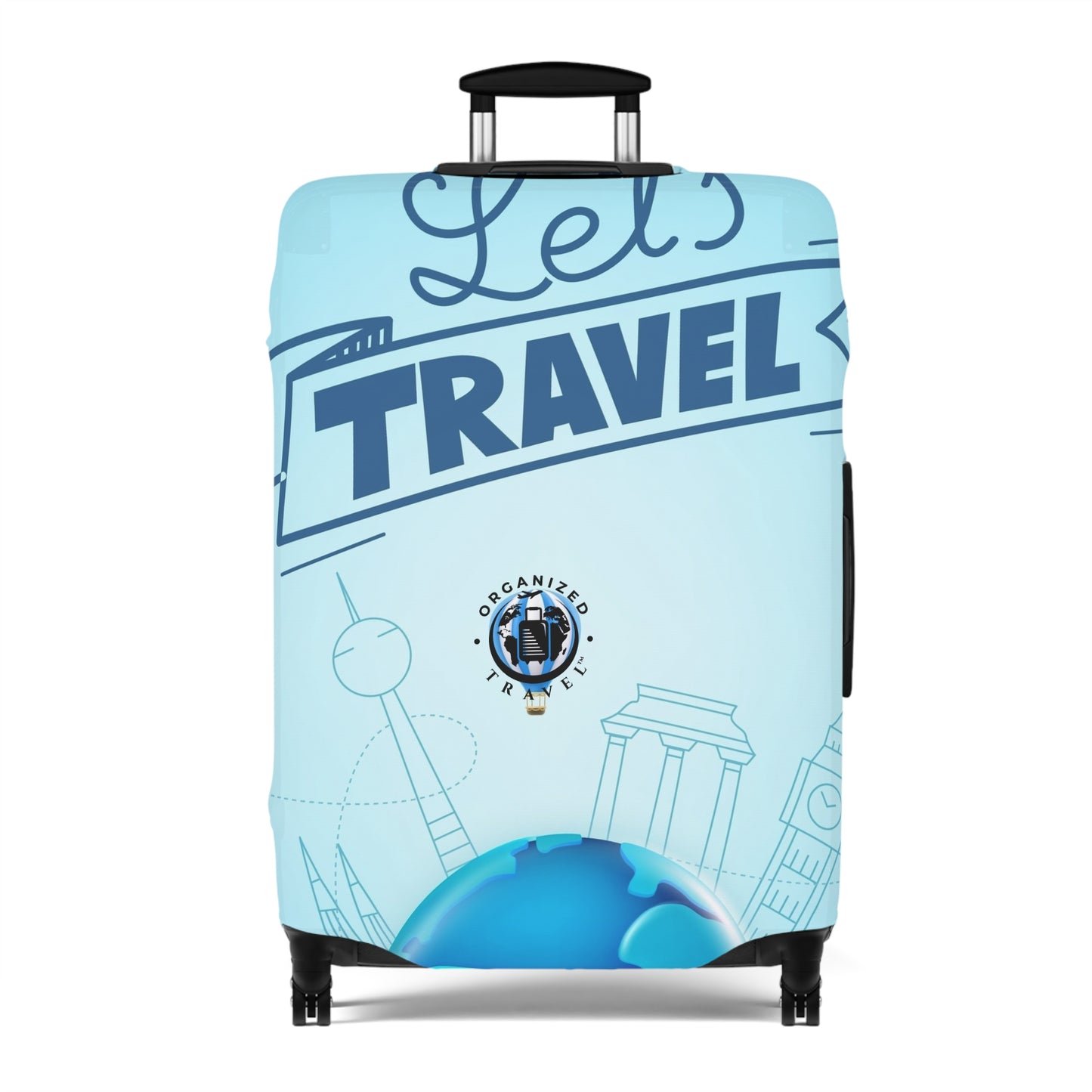 Let's Travel Luggage Cover