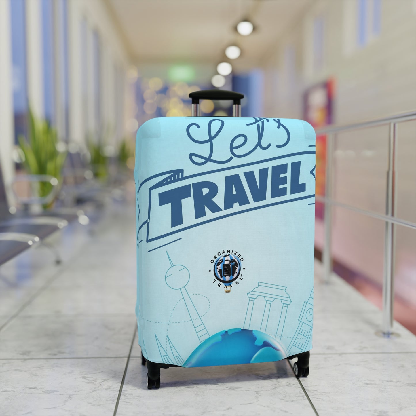 Let's Travel Luggage Cover